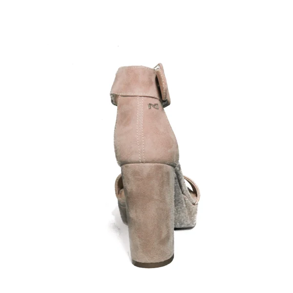 Nero Giardini sandalo donna con tacco alto in camoscio color cipria modello P908274D 660