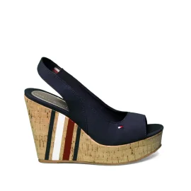 Tommy Hilfiger sandal with wedge high blue FW0FW03839 403