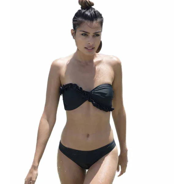 Ysabel Mora Swimwear Nero con relleno 81158