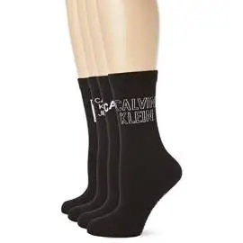 Calvin Klein socks mid-calf length F18CKW-ST6-00and Women's 4 pairs, Crew Socks