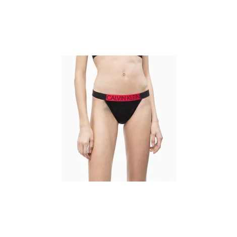 Calvin klein Brazilian Logo Bikini Bottom Black