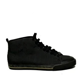 Calvin Klein Sneaker a collo alto Moda Suede & CK Logo Jaquard Black 01153