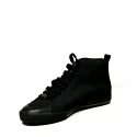 Calvin Klein Sneaker a collo alto Moda Suede & CK Logo Jaquard Black 01153