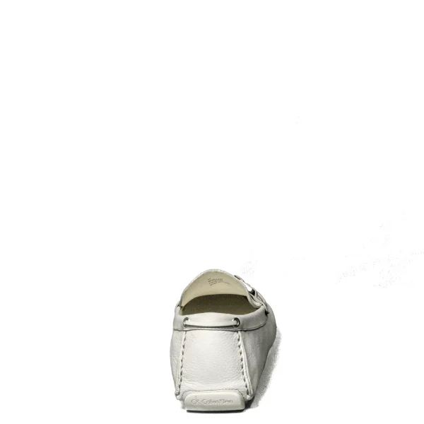 Calvin Klein Moccasin Synclair Tumbled Nubuk White 010058