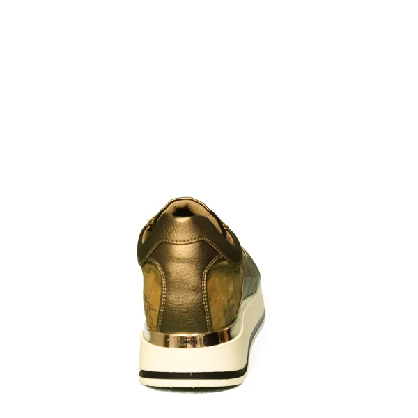 Alviero Martini sneaker donna di colore bronzo con zeppa art. N 0419 0030 X577