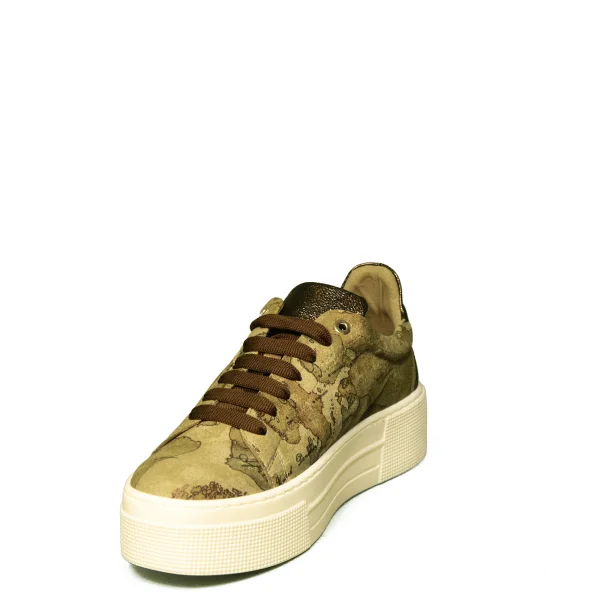 Alviero Martini sneaker woman with wedge bronze color article Z806 578A