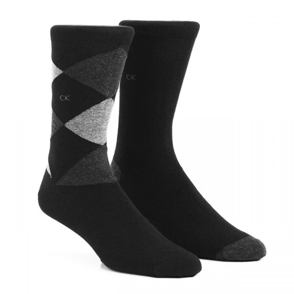 Calvin Klein socks black man two pairs per package art. ECT277 exp1