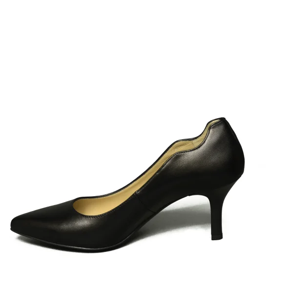 Nero Giardini decolletage woman with average heel black leather article A9 09420 DE 100