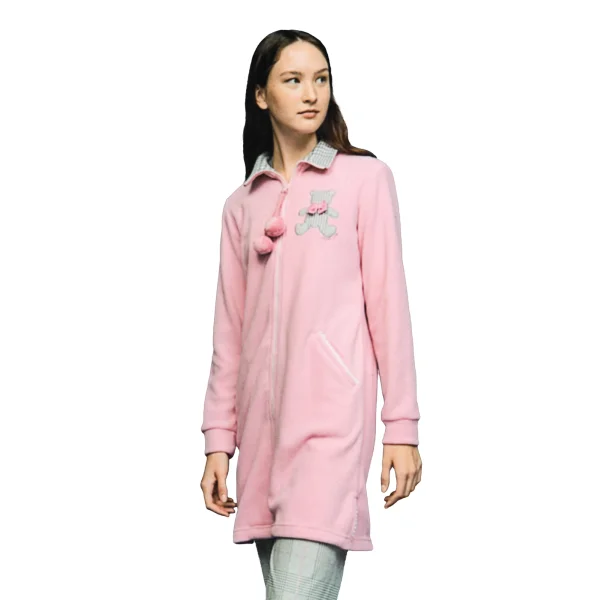 Noidìnotte dressing gown woman micropile powder pink article GE2055AB