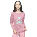 Noidìnotte Pajamas woman warm cotton powder pink article FA6835AB