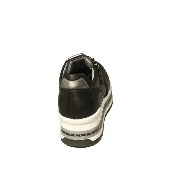 Nero Giardini sneaker donna con zeppa alta colore nero articolo A9 08910 D 100