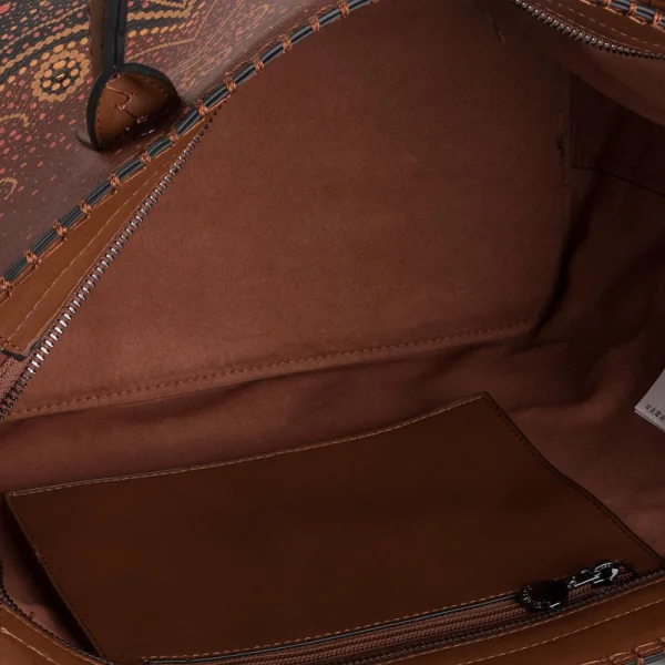 Desigual shopper bag model Bols tekila sunrise holbox brown color Article 19WAXP21 6042