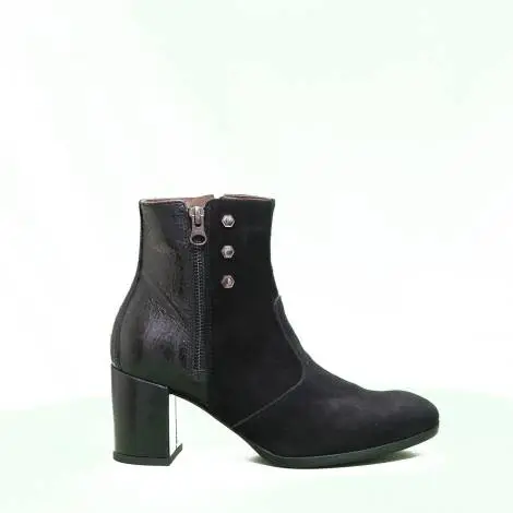 Nero Giardini Tronchetto Woman leather heel with medium color black article A9 08730 D 100