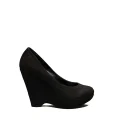 The Primadonna décolleté with wedge woman in suede color black article AP98561 TO D