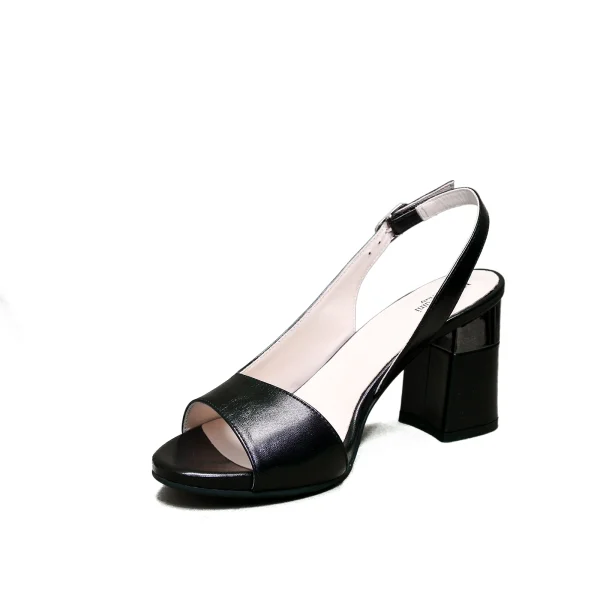 Nero Giardini sandalo elegante donna con tacco alto colore nero articolo E012861DE 100