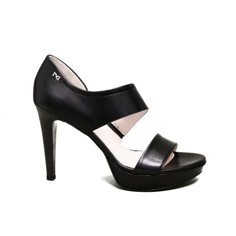 Nero Giardini sandalo elegante donna con tacco alto colore nero articolo E012810DE 100