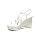Nero Giardini sandalo donna con zeppa alta colore bianco articolo E012460D 707