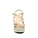 Nero Giardini sandalo donna con zeppa alta color champagne articolo E012460D 439