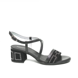 Nero Giardini sandalo donna con tacco medio colore nero articolo E012262D 100