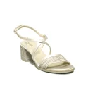 Nero Giardini sandalo donna con tacco medio colore ivory- avorio articolo E012262D 702