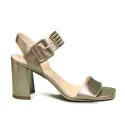 Nero Giardini sandalo donna in pelle con tacco alto color bronzo articolo E012564D 312