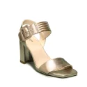 Nero Giardini women's sandal in leather with high heel bronze color article E012564D 312