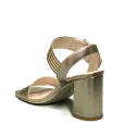 Nero Giardini women's sandal in leather with high heel bronze color article E012564D 312