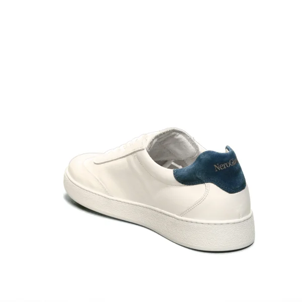 Nero Giardini men's sneaker in leather color white article E001562U 707