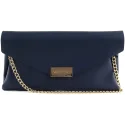 Valentino Handbags clutch bag color navy blue model Arpie article VBS3XI01