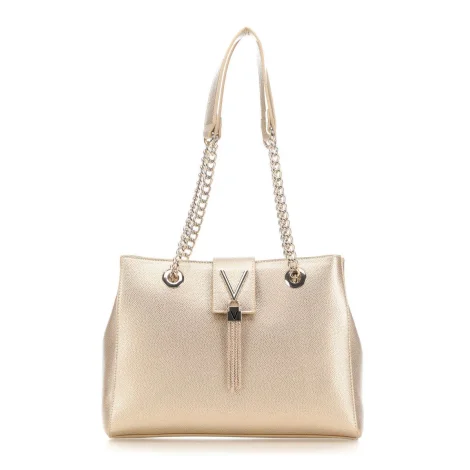 Valentino Handbags pochette color oro modello Divina articolo VBS1R406G