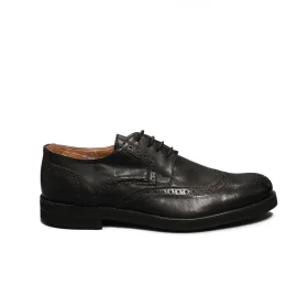 Exton scarpe francesine fatte a mano colore nero articolo 5446