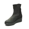 Agile by Rucoline women's ankle boots with inner wedge black color item JACKIE BOOTS 2621 A LYCRA