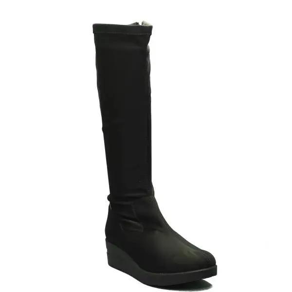 Agile by Rucoline women's boot with inner wedge color black item JACKIE BOOTS 2615 A LYCRA