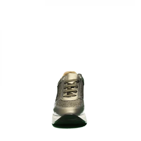 Alviero martini sneaker donna colore bronzo/geo con glitter articolo N 0729 1090 X577