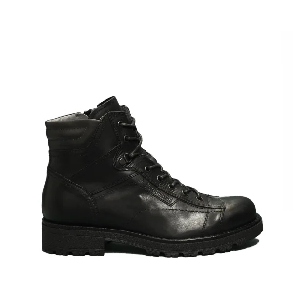 Nero Giaridni men's leather boot black color item I001840U