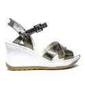Agile by Rucoline Sandal with Strap High Media with Internal Hing Vesuvio Art. 1871 82644 1871 A Bronze