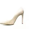 Francesco Milano High Heel Pumps With Glitter L086G Platinum