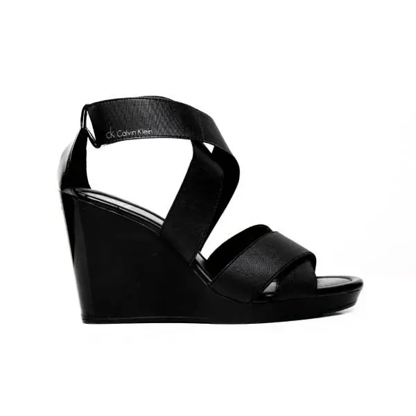 Calvin Klein Elastic sandal High Wedge Art. N11074 BBK 
