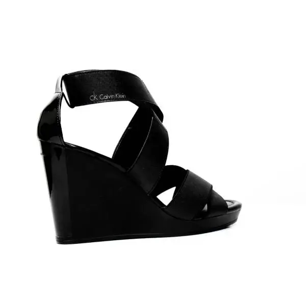 Calvin Klein sandalo elastico con zeppa Alta Art. N11074 BBK 