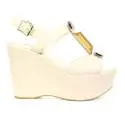 Luciano Barachini Woman Wedge Sandal Ecoleather 6321 G Butter