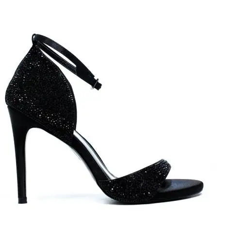 Ikaros Sandal Jewel Elegant Black A2659Black