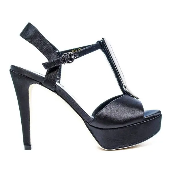 Luciano Barachini Woman Sandals Wedge Article 6243 A Black
