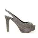 Bacta De Toi 452 321 Silver Sandal With Heel