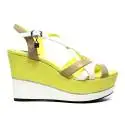 Braccialini Women Wedge Sandals High B27 Yellow