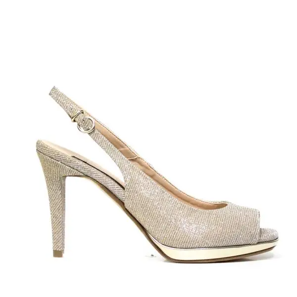 Bacta De Toi 455 940 Silver Sandal With Heel