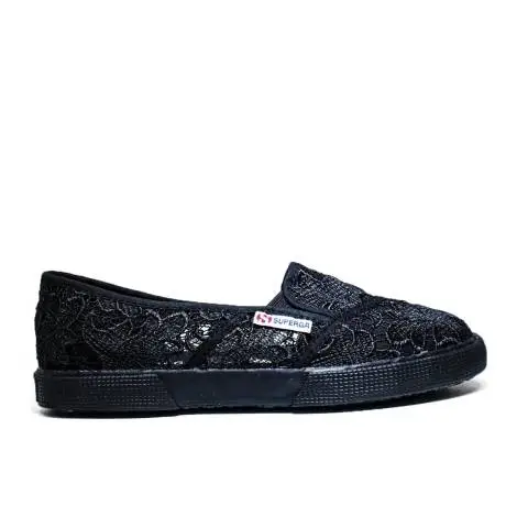 Superga Sneaker Low Ginnica Art. S 009V30 2210-MACRAMEW 996 Total Black