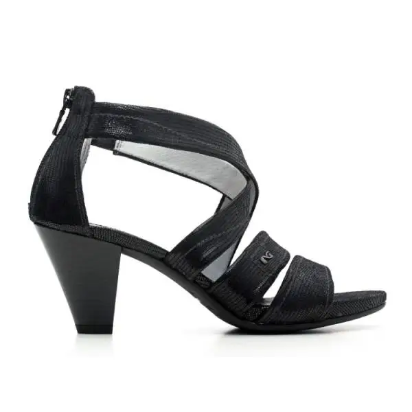 Nero Giardini Sandalo Donna Con Tacco Medio Pelle Articolo P615552D 100 Nero