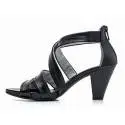 Nero Giardini Sandalo Donna Con Tacco Medio Pelle Articolo P615551D 100 Nero