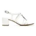 Nero Giardini Sandal Mid Hell Woman Leather Item P615540D 707 White