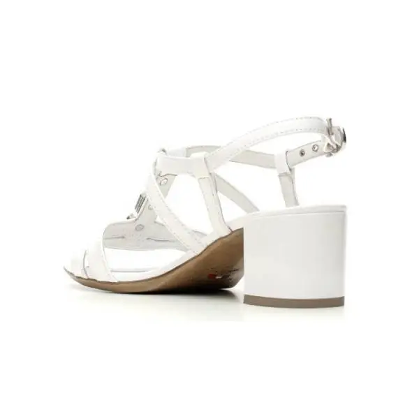 Nero Giardini Sandal Mid Hell Woman Leather Item P615540D 707 White